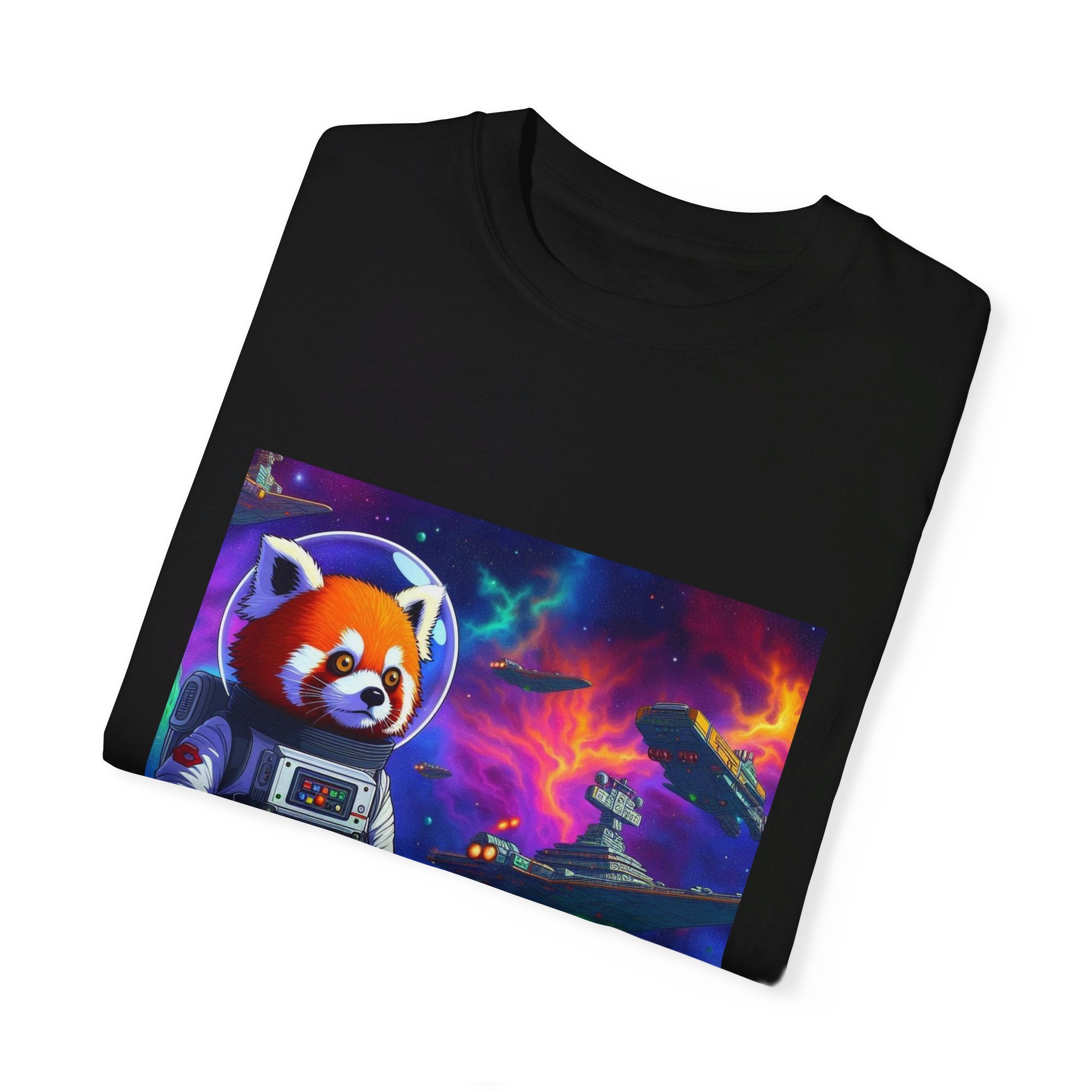 Red Panda Collection Spaceport Unisex Garment-Dyed T-shirt