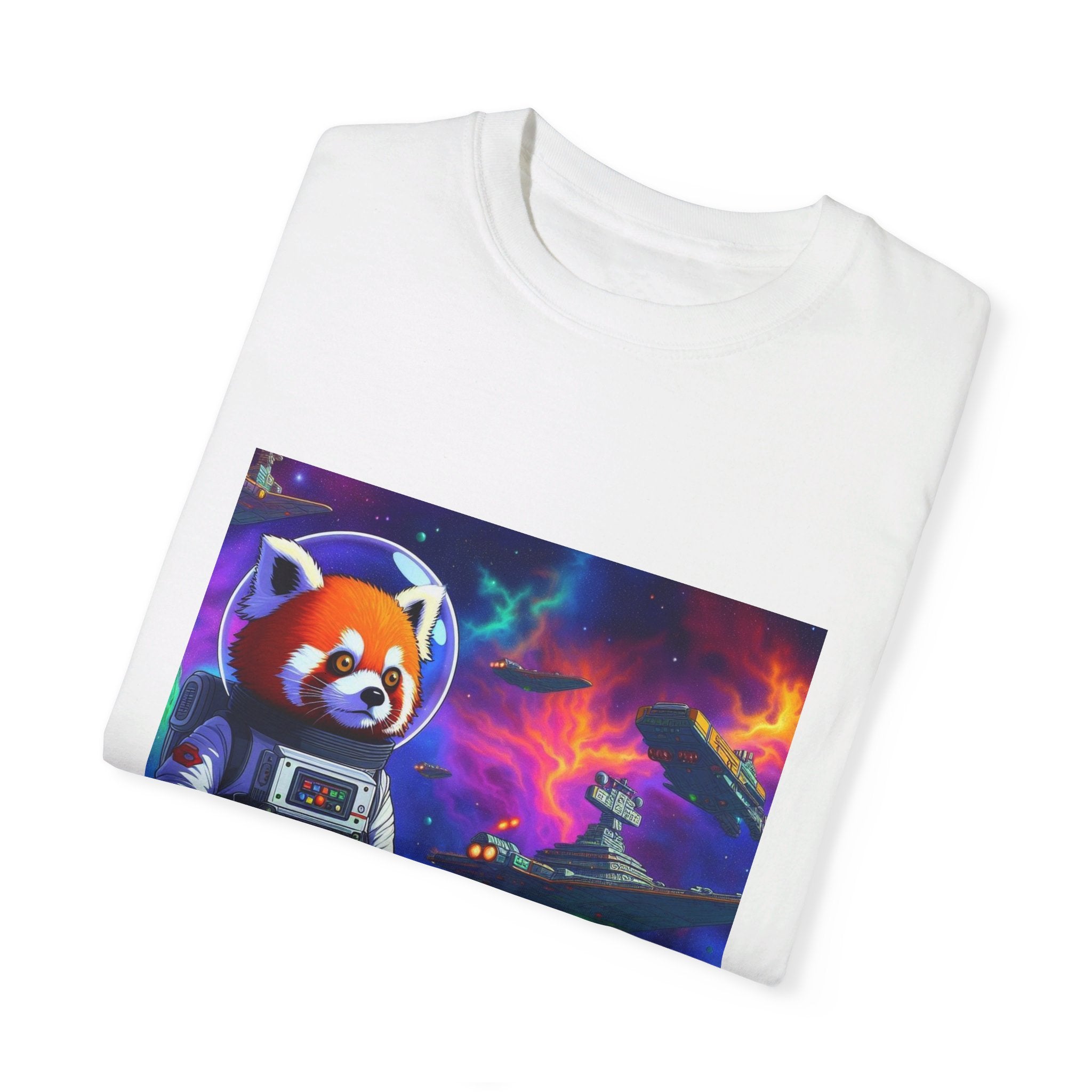 Red Panda Collection Spaceport Unisex Garment-Dyed T-shirt