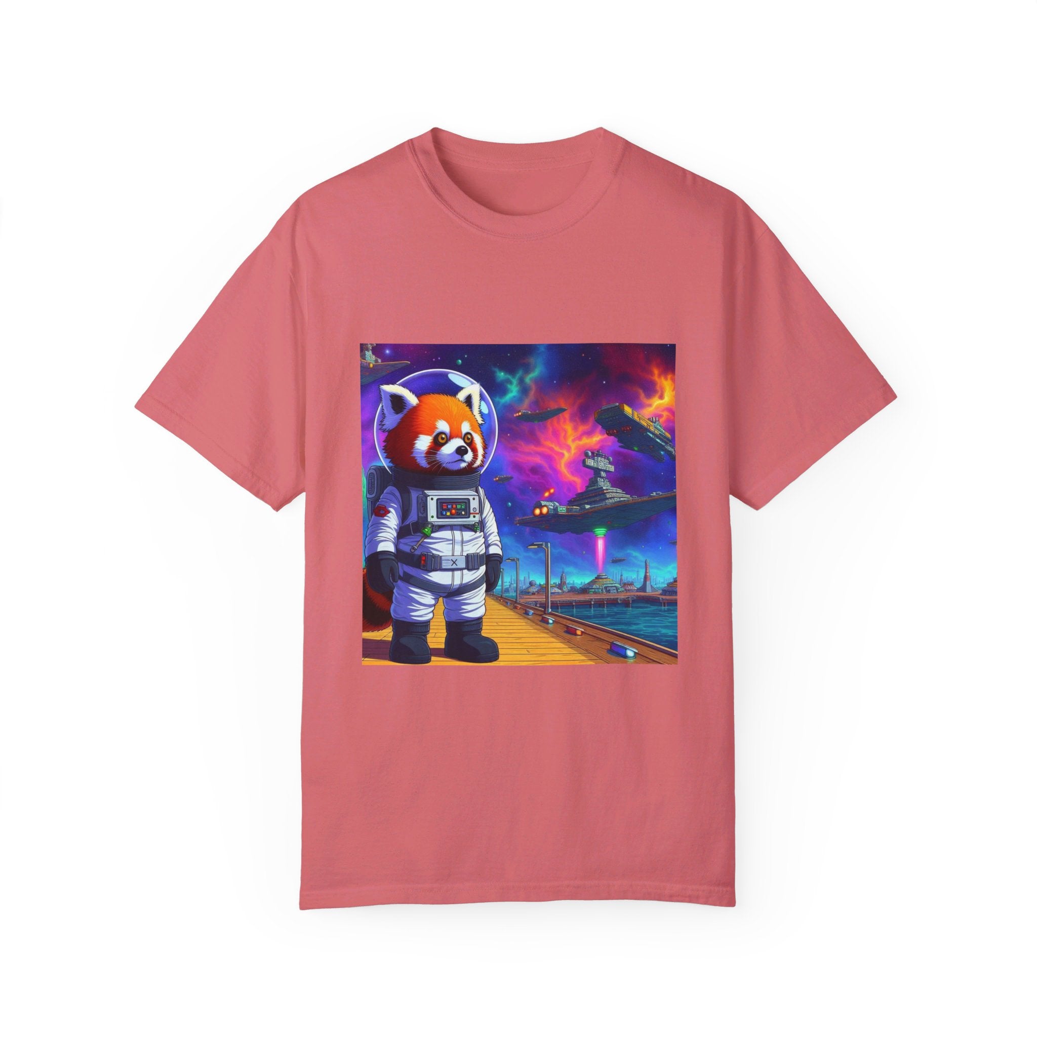 Red Panda Collection Spaceport Unisex Garment-Dyed T-shirt