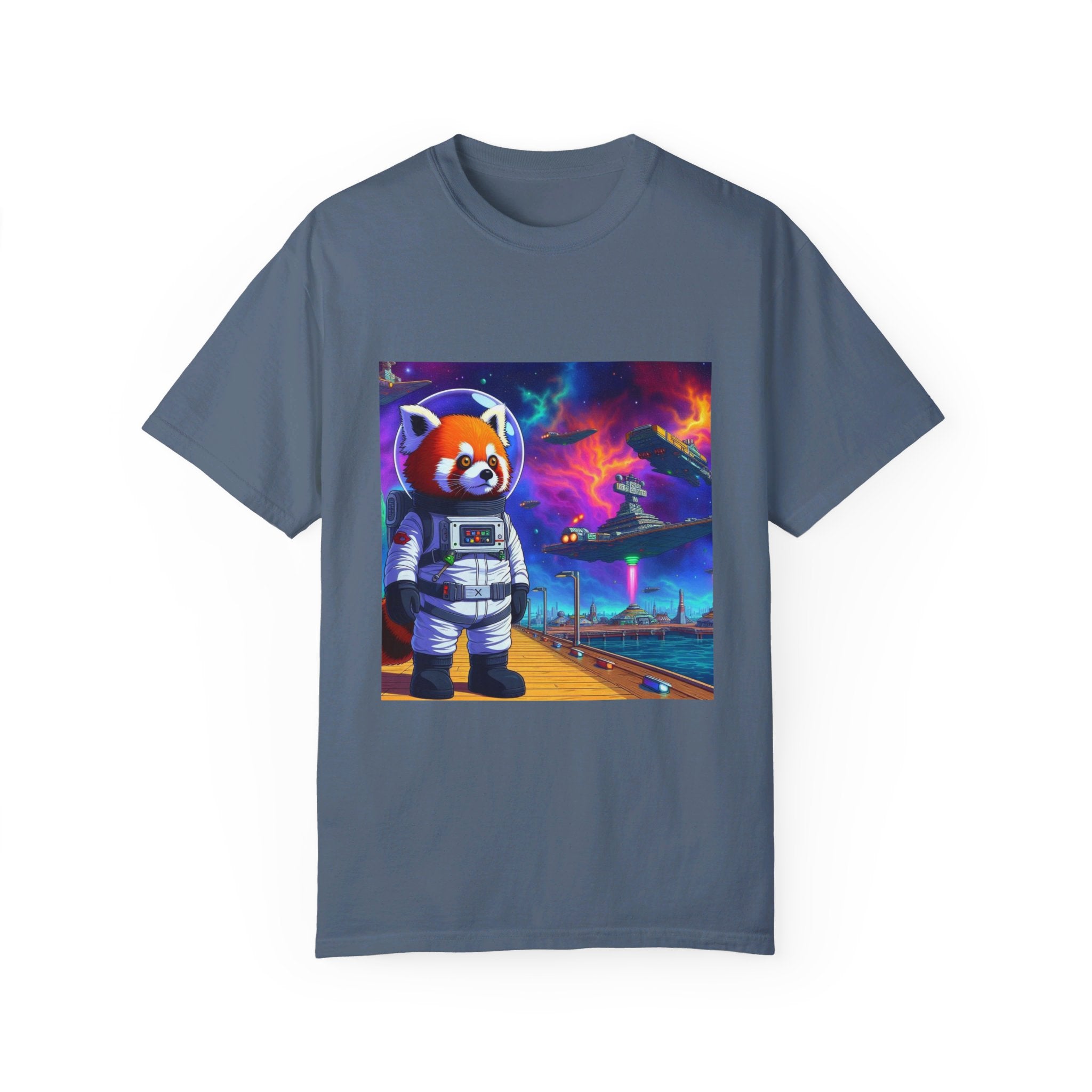 Red Panda Collection Spaceport Unisex Garment-Dyed T-shirt