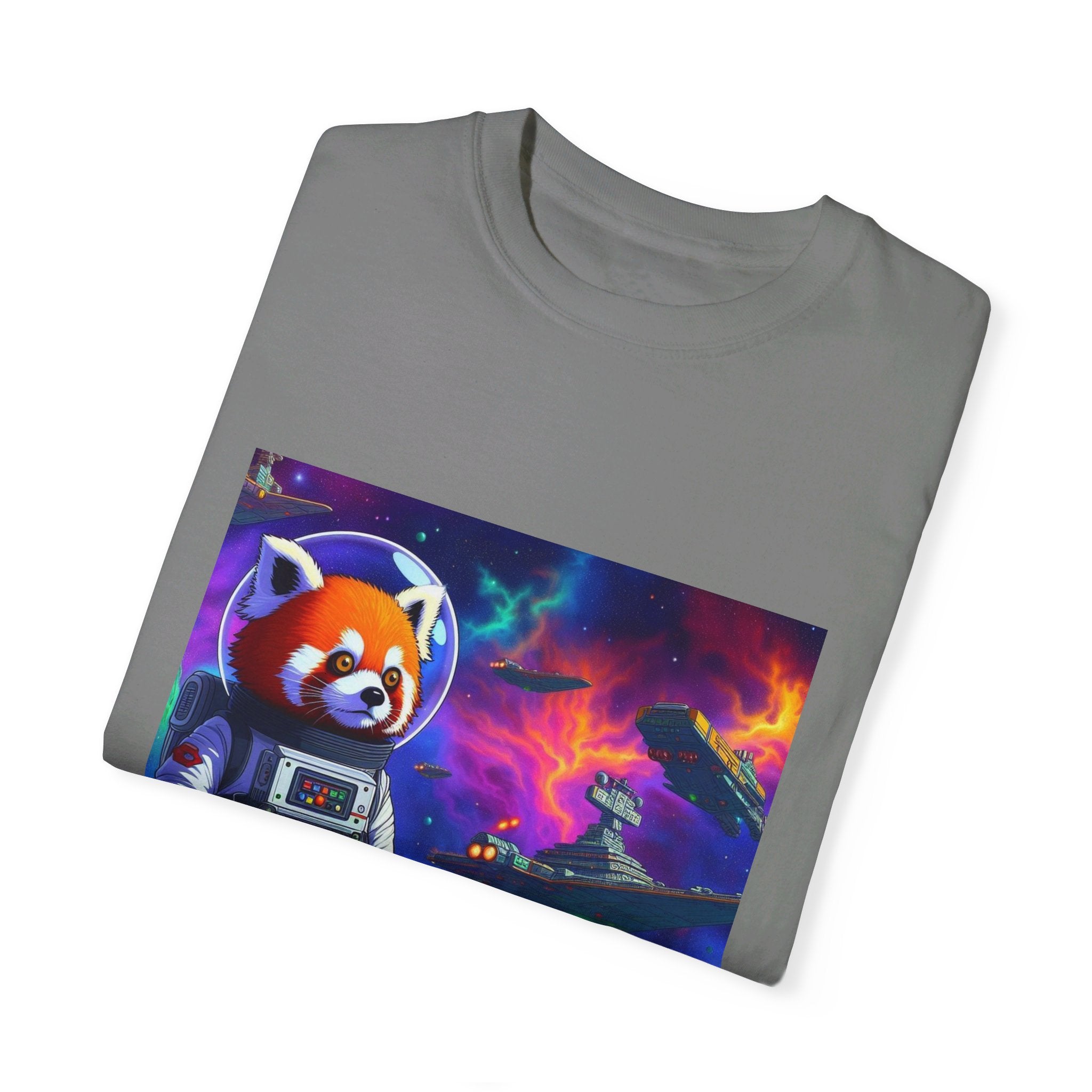 Red Panda Collection Spaceport Unisex Garment-Dyed T-shirt