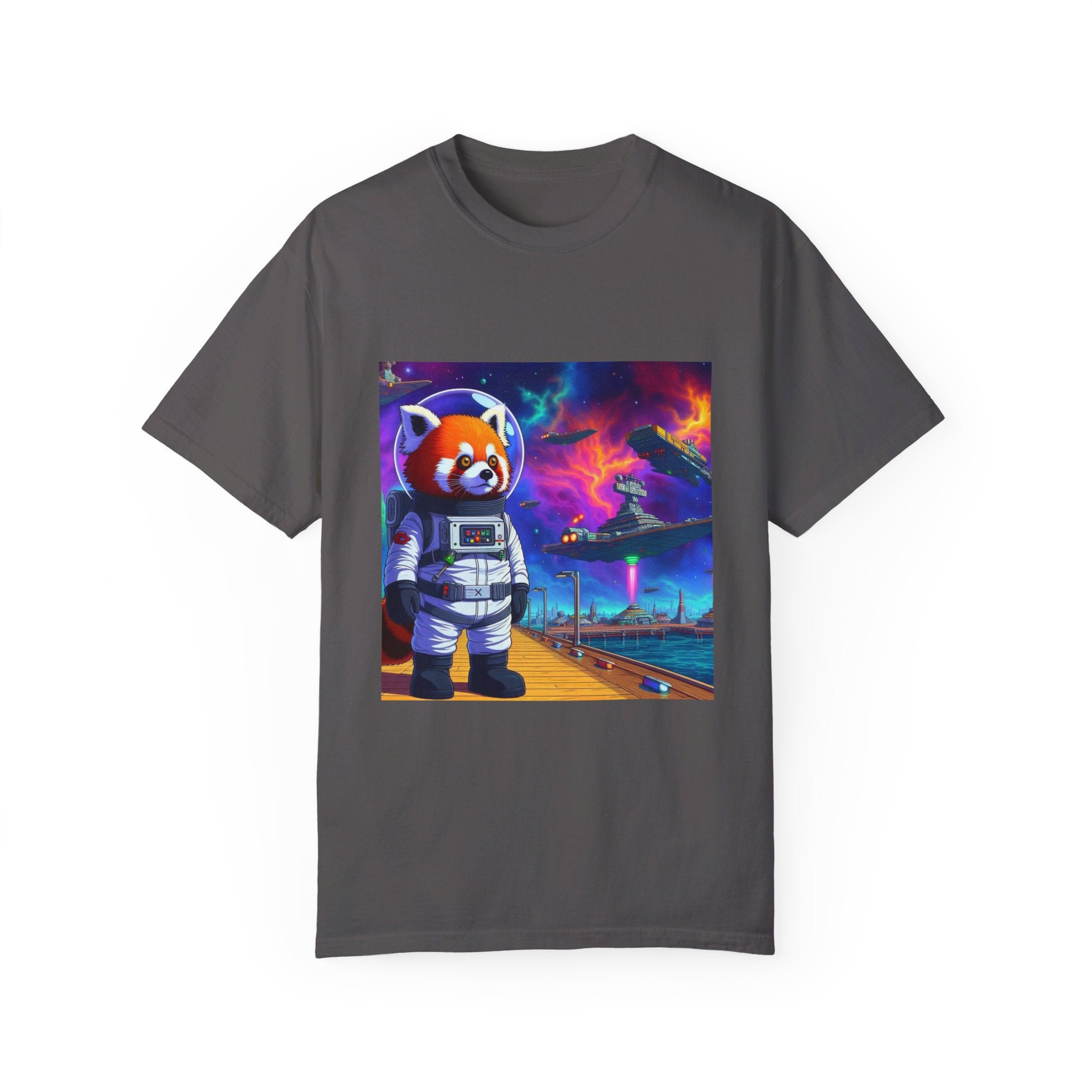 Red Panda Collection Spaceport Unisex Garment-Dyed T-shirt